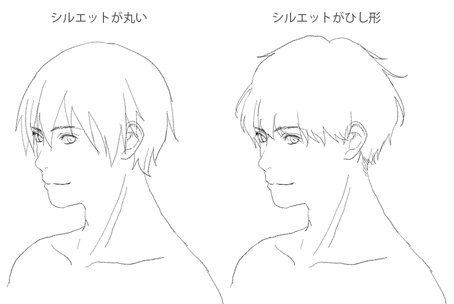 イラスト講座 イケメンの描き方 髪型と仕草を変えるとイケメンに